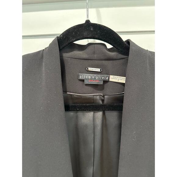 Alice + Olivia Cropped Tuxedo Style Blazer Size 8 - Picture 3 of 5